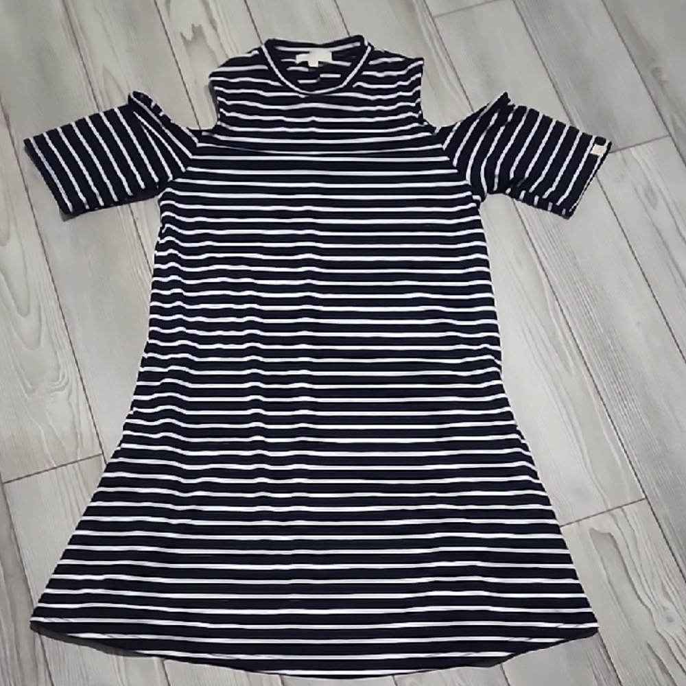 Simply Southern Black and White Striped Dress